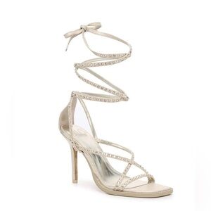 JLO Gardina Strappy Lace Up Heel Light
Gold Champagne